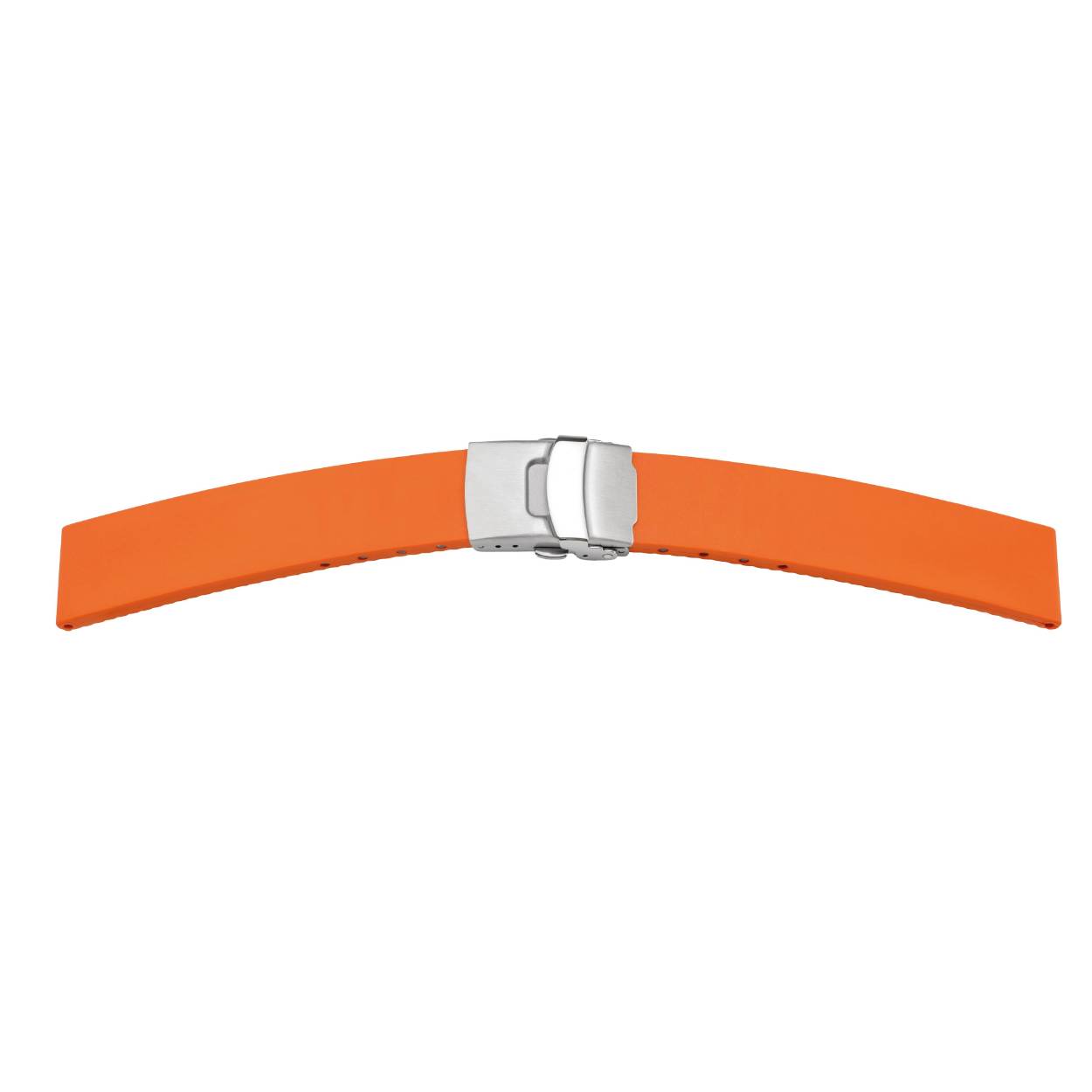 Rubber band 22mm oranje met vouwsluiting