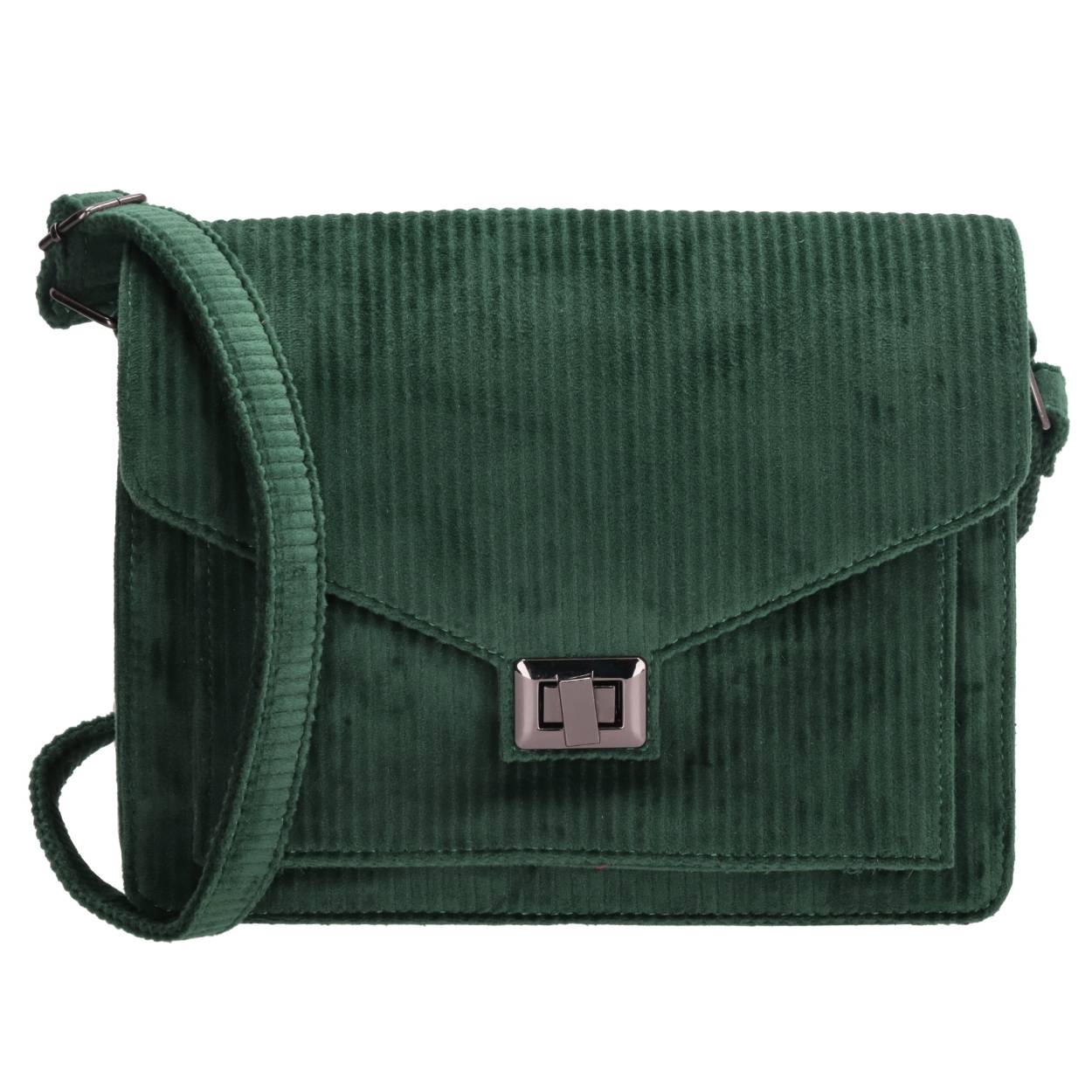 Deze schoudertas is echt een parel. Hij komt uit de Forestdale collectie van Charm London. Je draagt hem aan de verstelbare schouderband. Je kunt hem dus helemaal op jouw favo hoogte dragen! De tas sluit met een overslag. Het hoofdvak heeft een aantal opbergvakken zodat jij je spullen georganiseerd mee kan nemen. Ben jij al verliefd?

De designs van de Charm London tassen zijn geïnspireerd op de iconische Britse modehoofdstad Londen. We zijn gecharmeerd van de luxueuze materialen en typerende modellen. Verrassende kleurkeuzes en het gedetailleerd vakmanschap inspireert ons fashionable en stijlvolle damestassen te ontwikkelen zodat jij er elke dag fantastisch uit kunt zien! 

De eigenschappen van de schoudertas zijn:

Hoofdvak met overslag
Schouderband die verstelbaar is