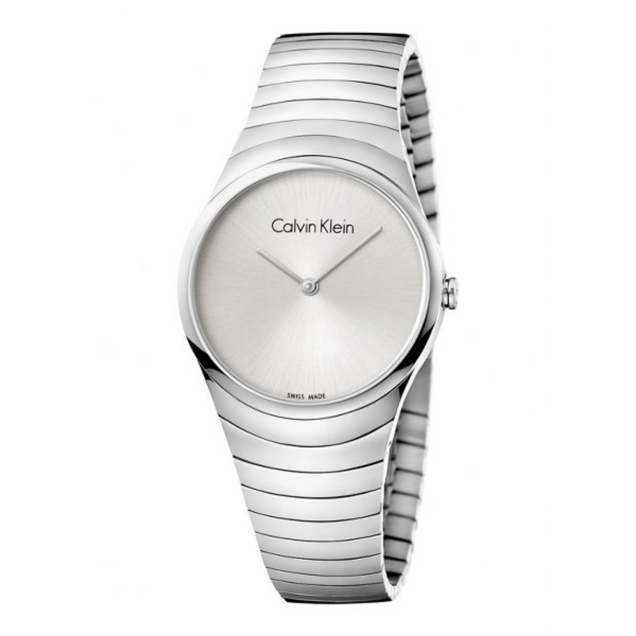 Dit delicate horloge onderscheidt zich door het design, de organische lijnen en geometrische vormen accentueren de zintuiglijke verlangens. 