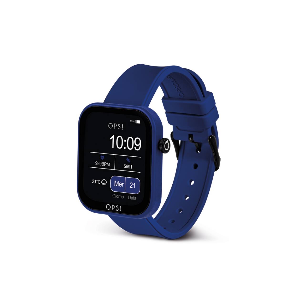 Case dimensions 40x44x10.7 mm with 1.83″ color full touch display. Inner circumference of the strap: 180mm to 140mm. Steel pin clasp.