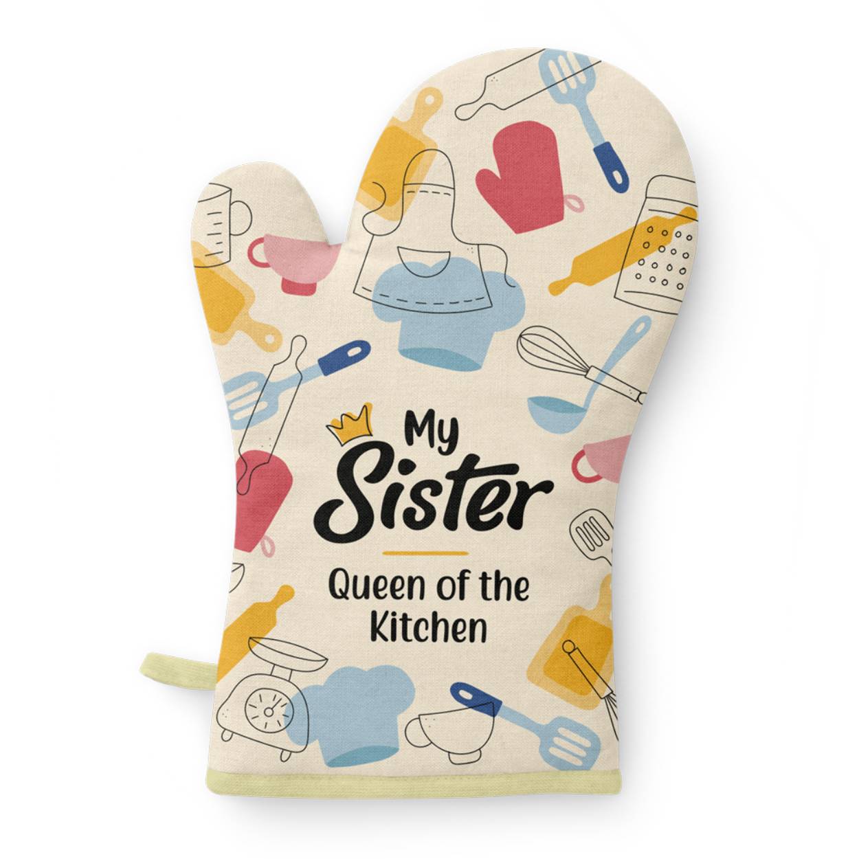 
Masterchef (in alle talen en soorten), Heel Holland Bakt, de dagelijkse kookprogramma’s en natuurlijk zelfs de kook-tv-zenders: koken en bakken is helemaal hip en iedereen doet het. Zeker in een tijd waarin uit eten helaas uit den boze is (geweest).
Wat kun je die gepassioneerde hobbykok of enthousiaste thuisbakker dan beter cadeau doen dan iets waar hij of zij écht iets aan heeft; een ovenhandschoen met een grappig kook- of bak-compliment!