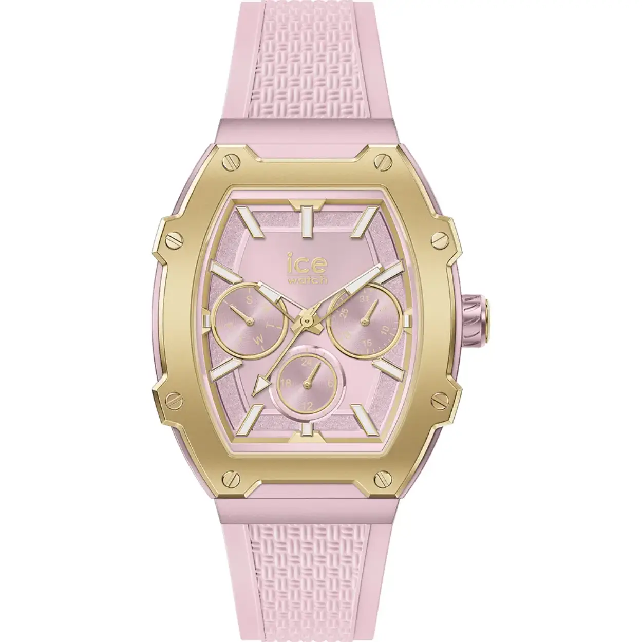 Dit Ice-Watch horloge heeft een kast gemaakt van Aluminium met een diameter van 35 mm en is voorzien van een Rubber band. In de kast bevindt zich een Miyota kwaliteitsuurwerk en is afgewerkt met Mineraalglas.

Het horloge is 5ATM. Dit betekent dat het horloge geschikt is om mee te douchen. Verder wordt het horloge geleverd met 2 jaar garantie.