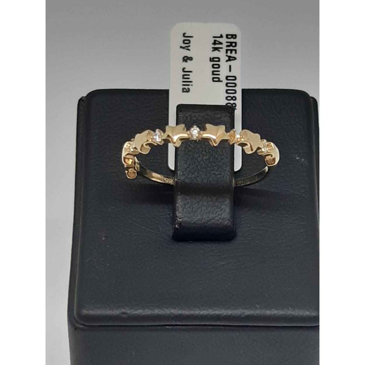 goud ring met stenen 