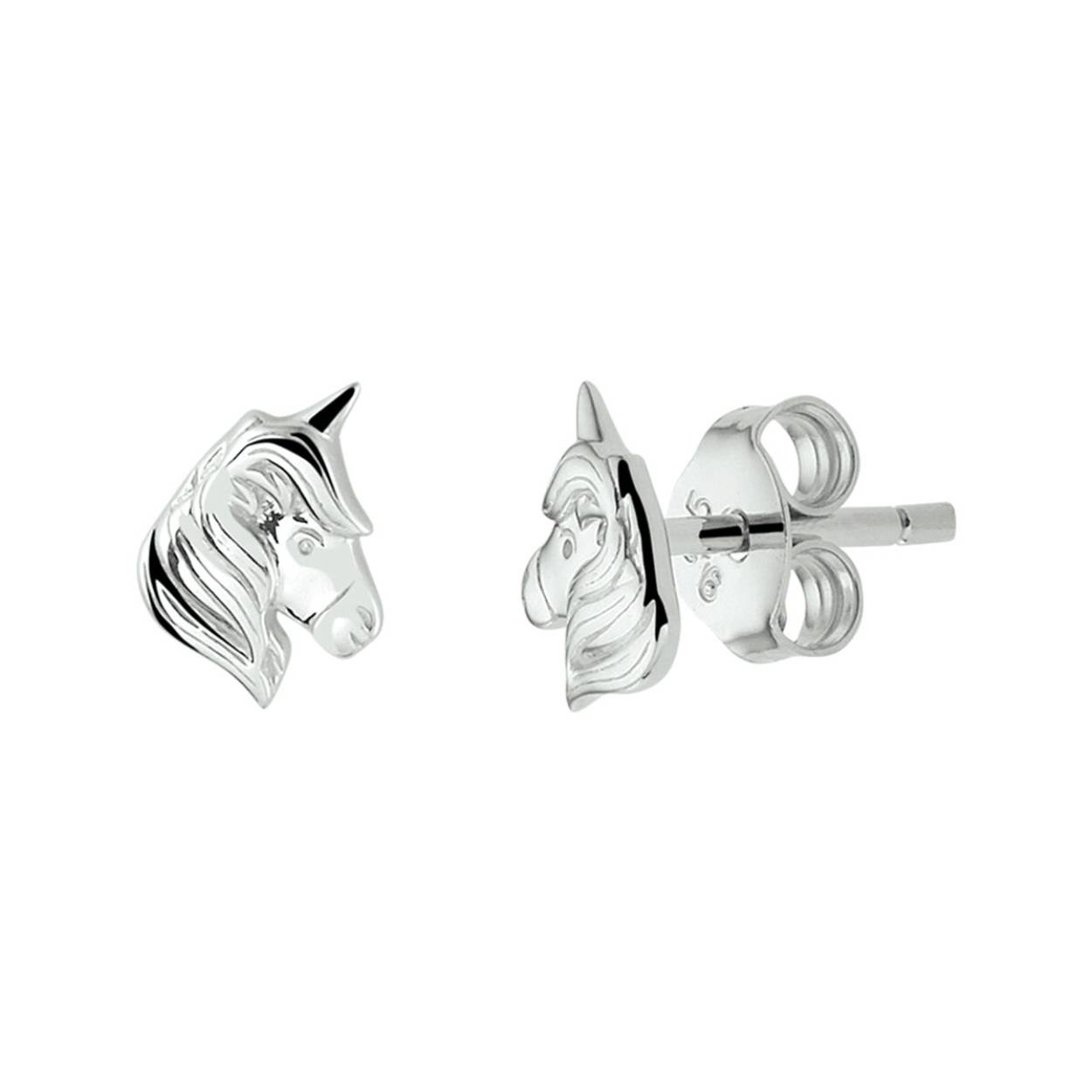 Zilver oorknop p.hoofd