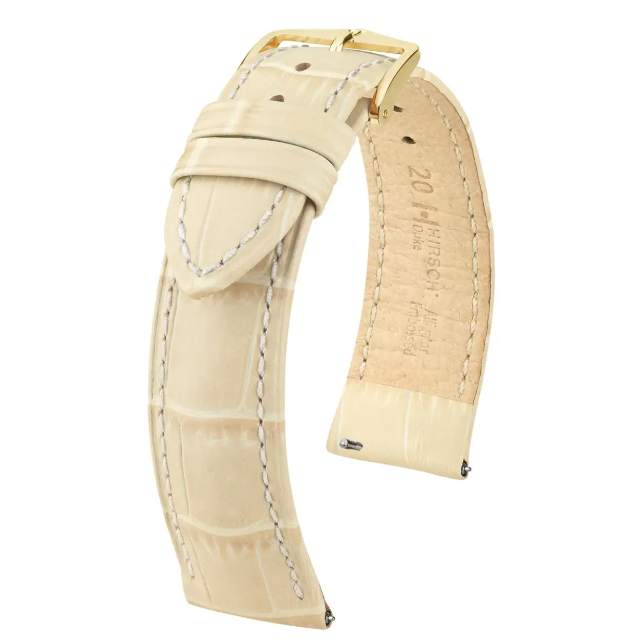 HIRSCH DUKE M NQR BEIGE CALF 16/14MM