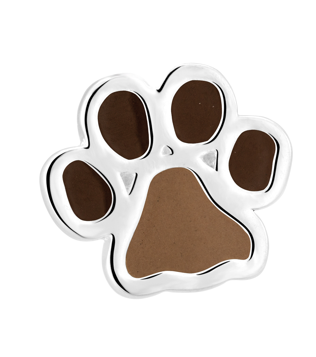 Bellini zilveren bedel in de vorm van  een hondenpoot. De hondenpoot heeft bruine details. Bellini biedt een ruime collectie kleine zilveren beads aan (925 zilver). Stel je eigen armband samen en kies je favoriete beads zoals een dolfijn, hartje, cupcake of klavertje 4. Met een gekleurde stopper houd je de Bellini beads mooi op hun plek. Elk seizoen introduceert Bellini weer nieuwe vrolijke en kleurrijke beads. Alle Bellini kindersieraden worden geleverd in het bijbehorende roze sieradendoosje of buideltje en zijn een perfect cadeau voor een verjaardag, zwemdiploma, communie of andere feestelijke gelegenheid. Bellini for kids is een sieradenlijn welke speciaal voor de jonge meisjes is ontworpen. De gehele Bellini collectie is gemaakt van het eerste gehalte zilver (925) en voorzien van zirkonia's of vrolijk gekleurd emaille.
