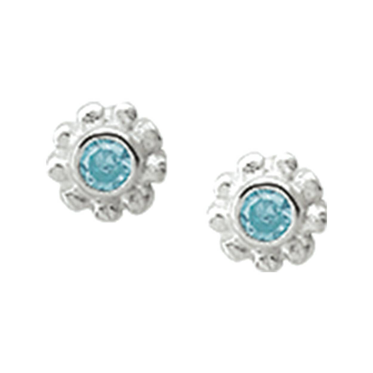 Oorknoppen zirkonia zilver