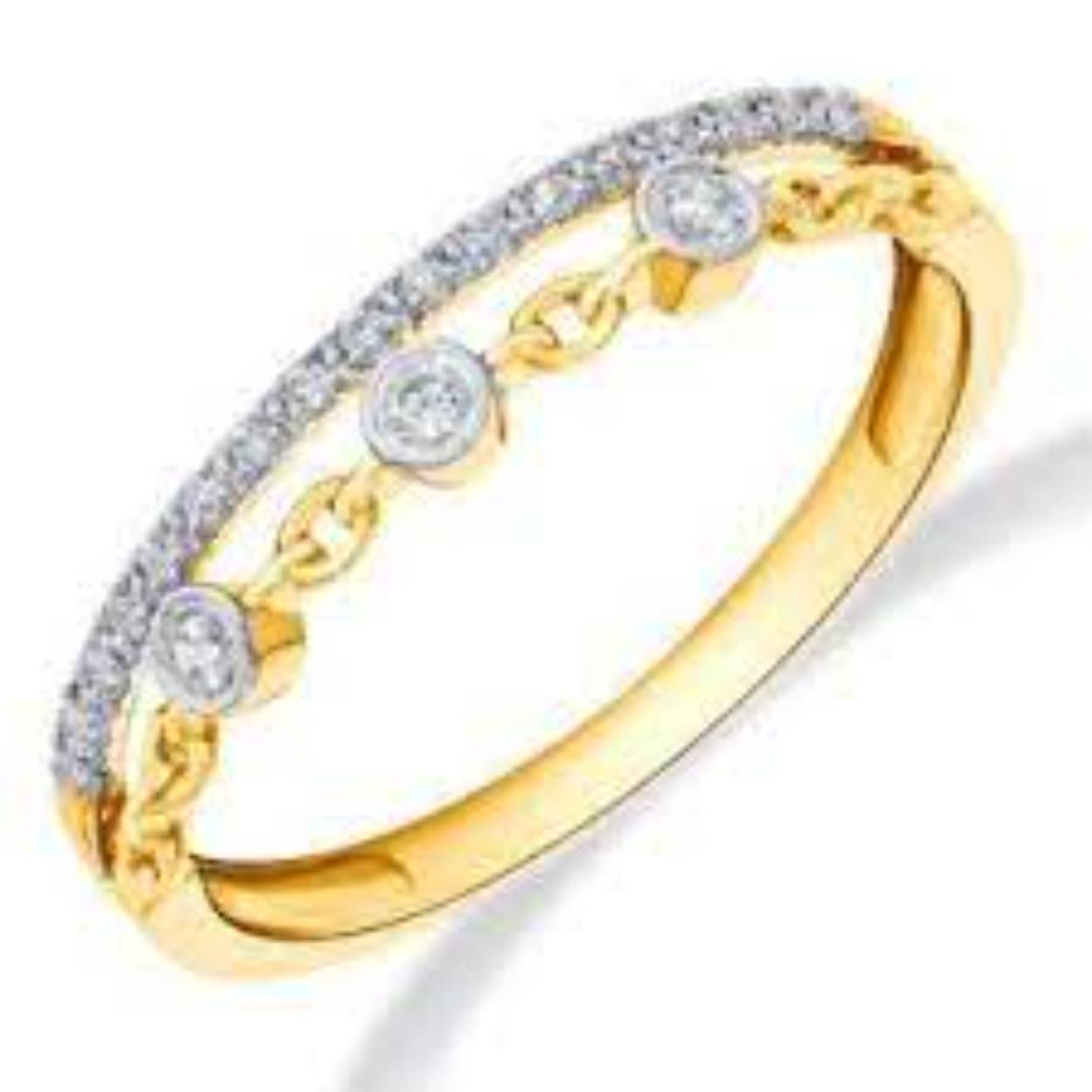 Gouden ring met 0.13 diamant