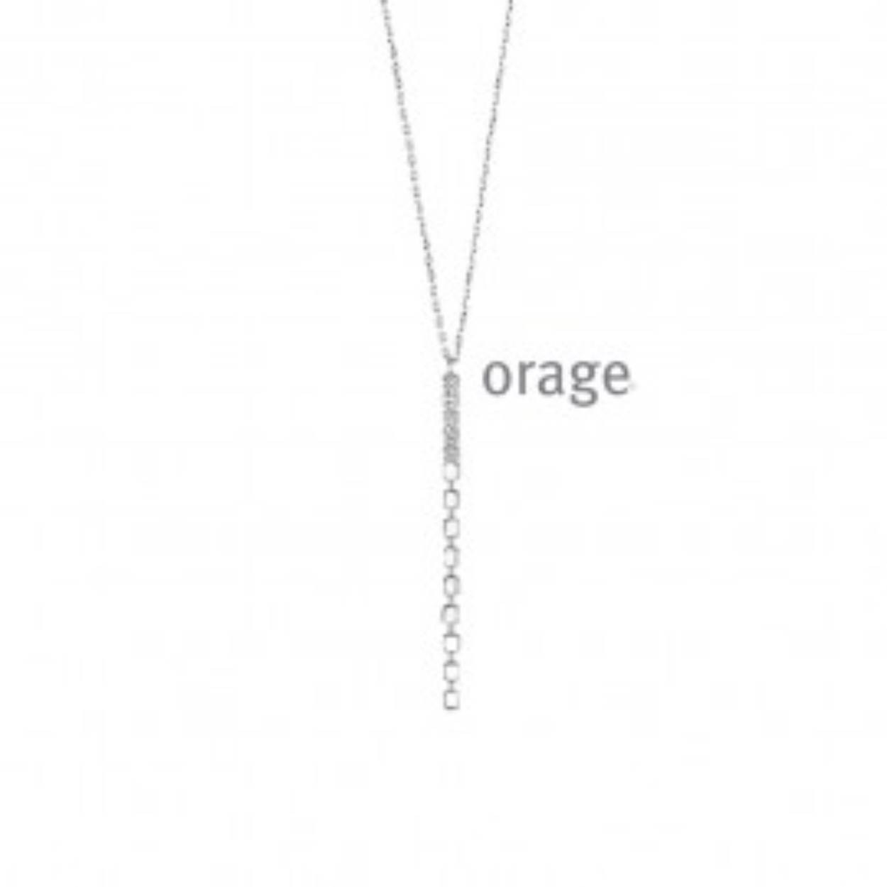 Orage collier zilver zirconia