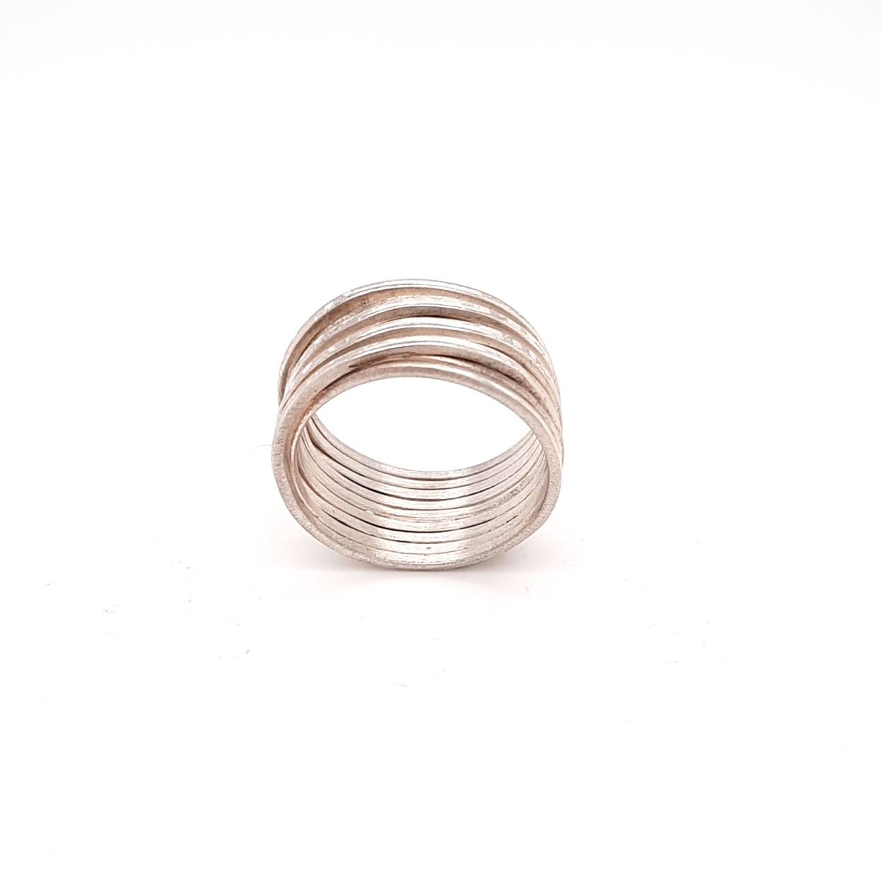 zilveren ring met, wikkel