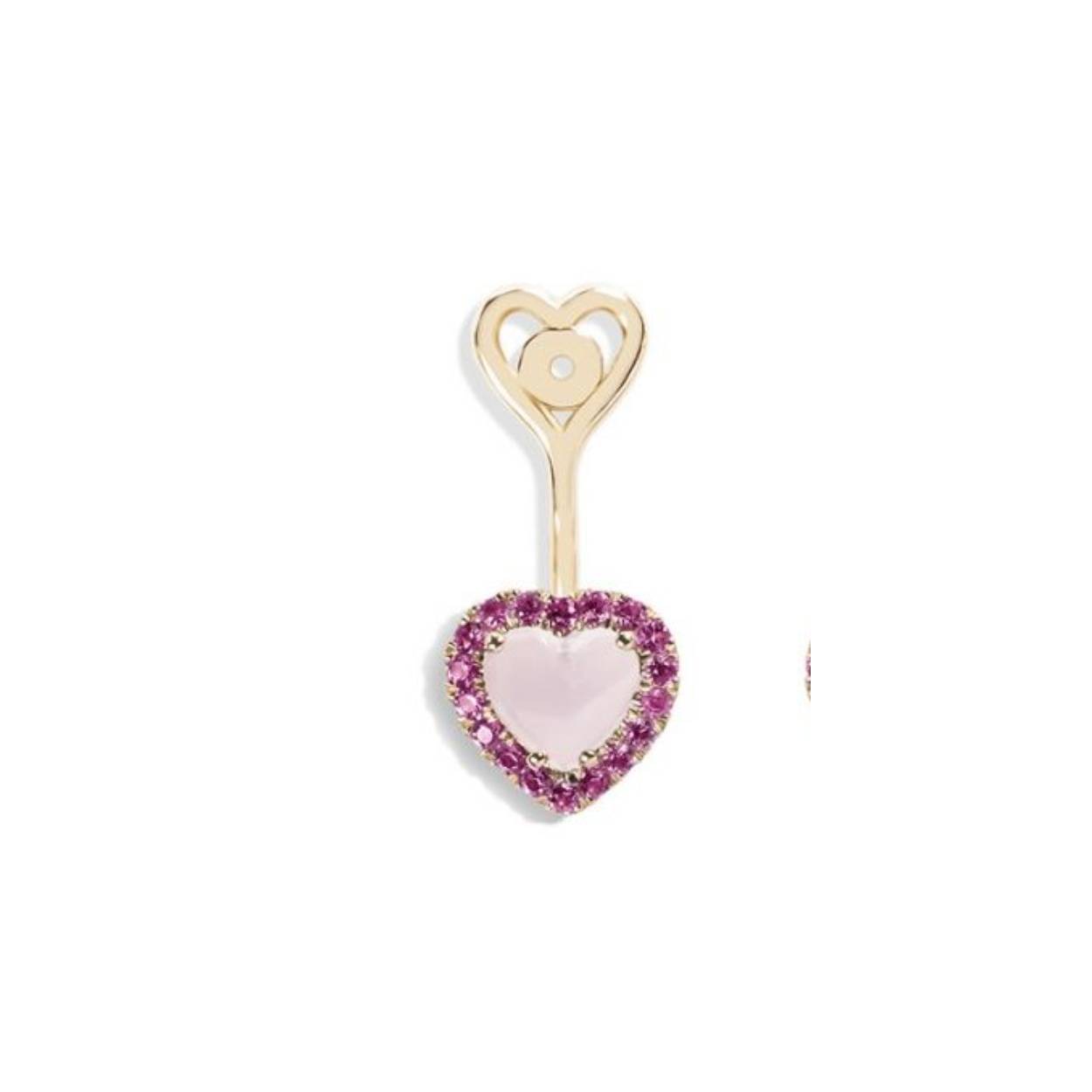  Mattioli Cupido element rosé gold met roze opaal en rhodoliet