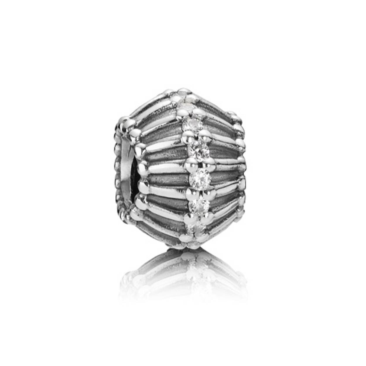 Pandora charm zilver zirconia