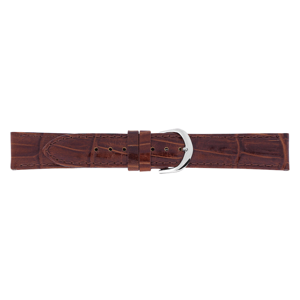 Horlogeband leer 18 mm