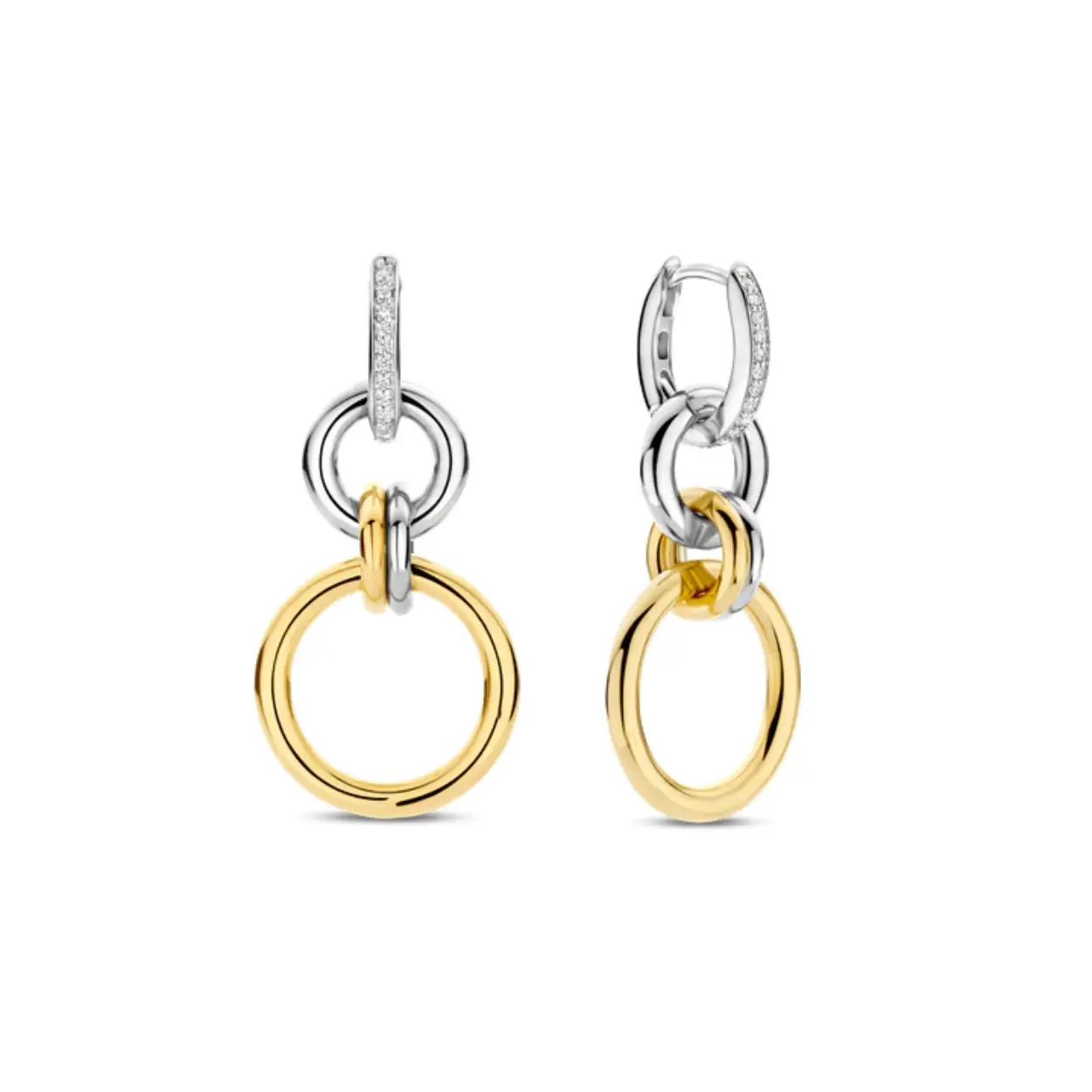 TI SENTO Oorbellen zilver/Verguld 78018ZY