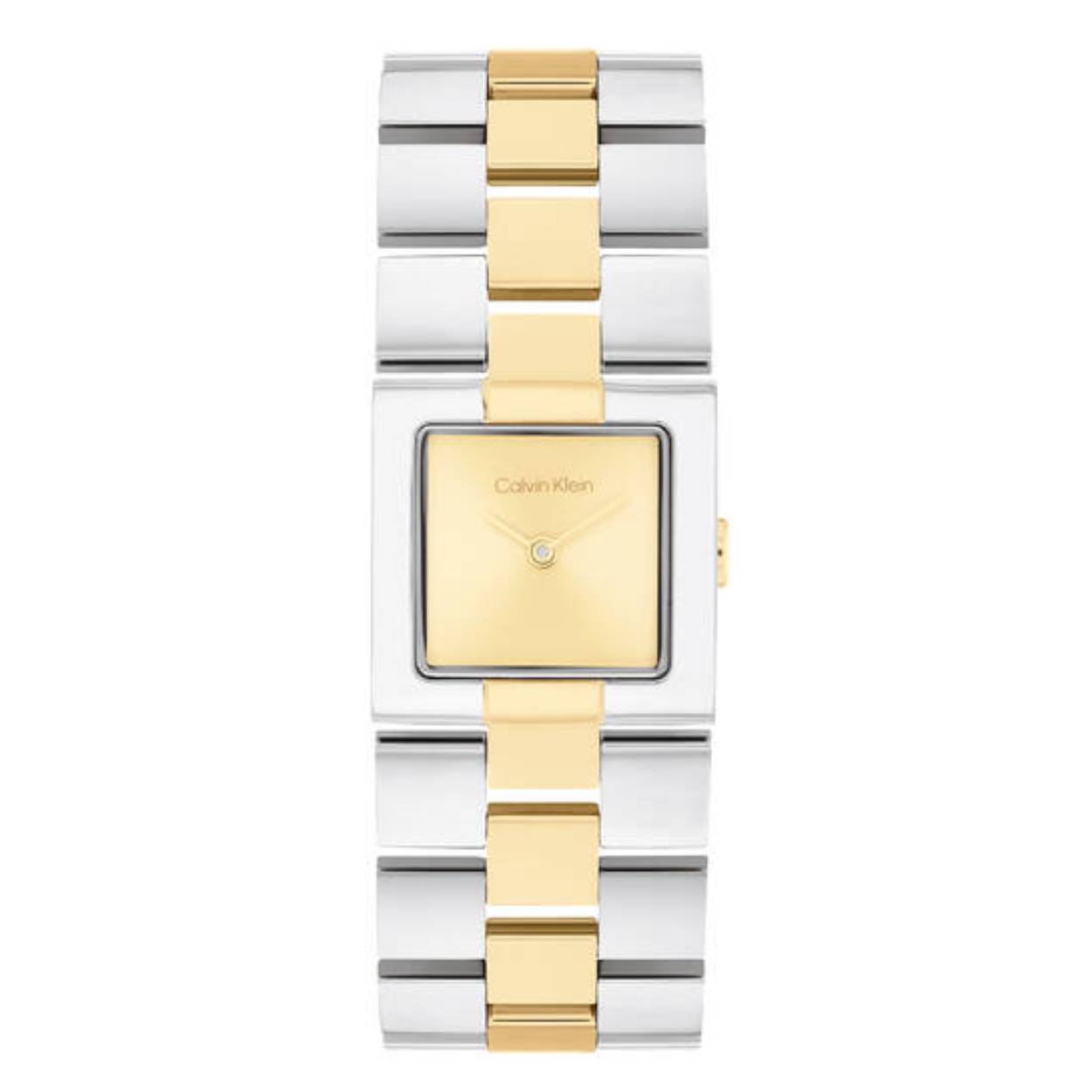 Calvin Klein goud- zilver kleurig stalen horloge Meridian CK25100115 