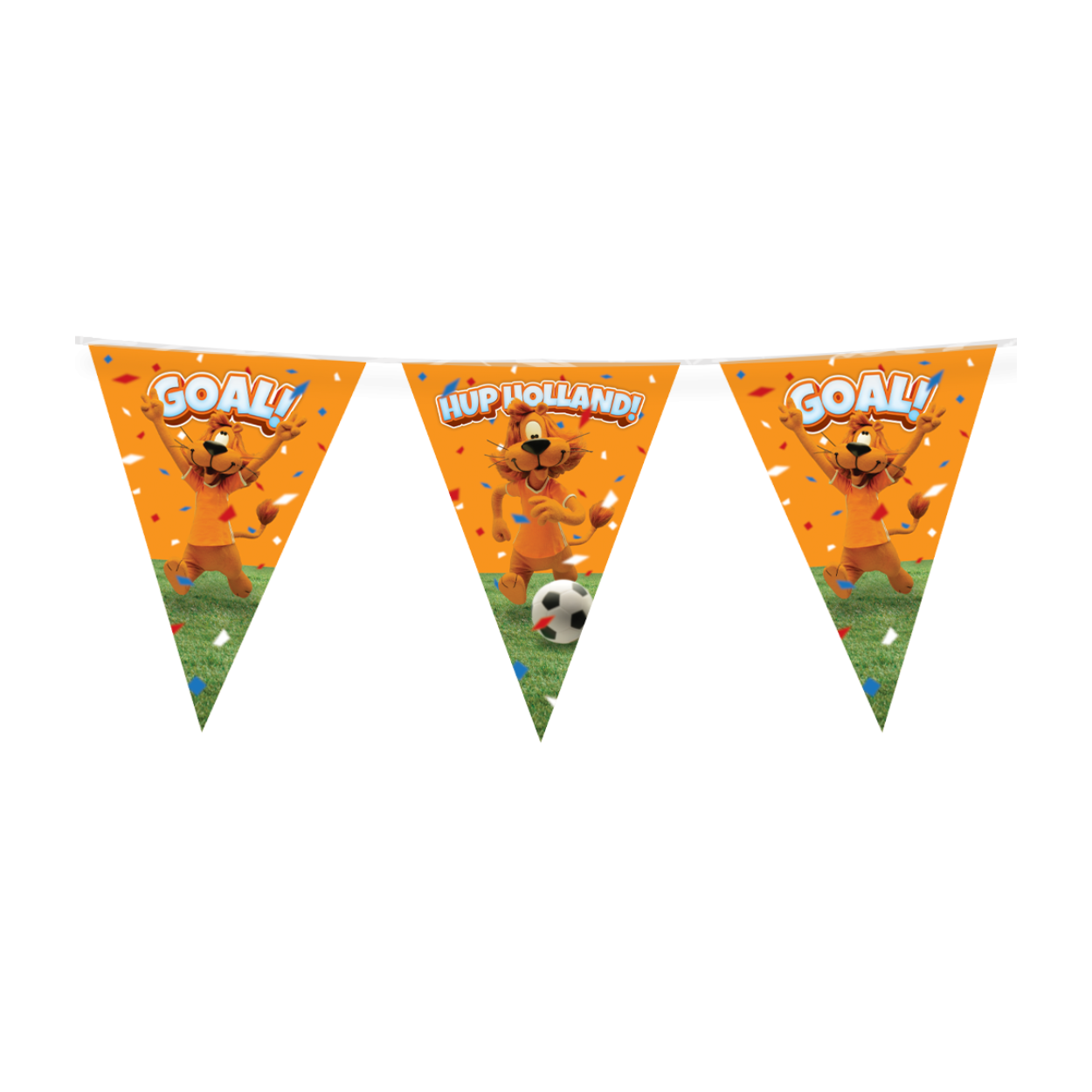 Maak dit WK extra speciaal met onze Loeki feestcollectie! Deze leuke Loeki partyvlaggen zorgen voor de perfecte oranje sfeer tijdens een spannende wedstrijd. Met het vrolijke oranje design valt deze vlaggenlijn direct op en iedereen ziet waar je moet zijn om het ideale voetbalfeest mee te maken! Naast deze oranje vlaggetjes vind je bij ons bijvoorbeeld ook Loeki gevelvlaggen, een Loeki sjaal en muts, een oranje juichhand en ballonnen in de kleuren oranje en rood-wit-blauw. Kortom, alles om er een waar voetbalfeest van te maken!