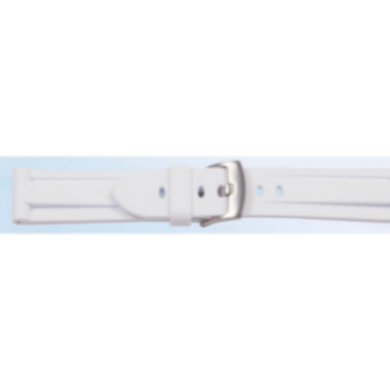 horlogeband Kunststof wit 24mm