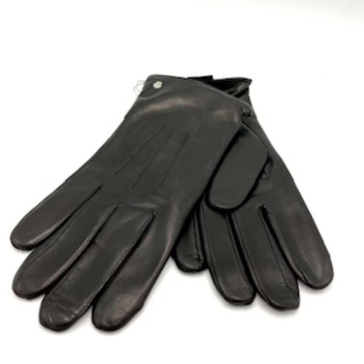 Fijne zacht lederen handschoen met voering van 80% wol en 20% nylon.