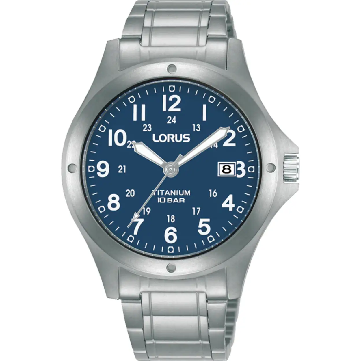 Dit is een herenhorloge van het merk Lorus. Het is een analoog horloge gemaakt van titanium. De diameter van de kast is 37 mm en de kast is 9 mm dik.