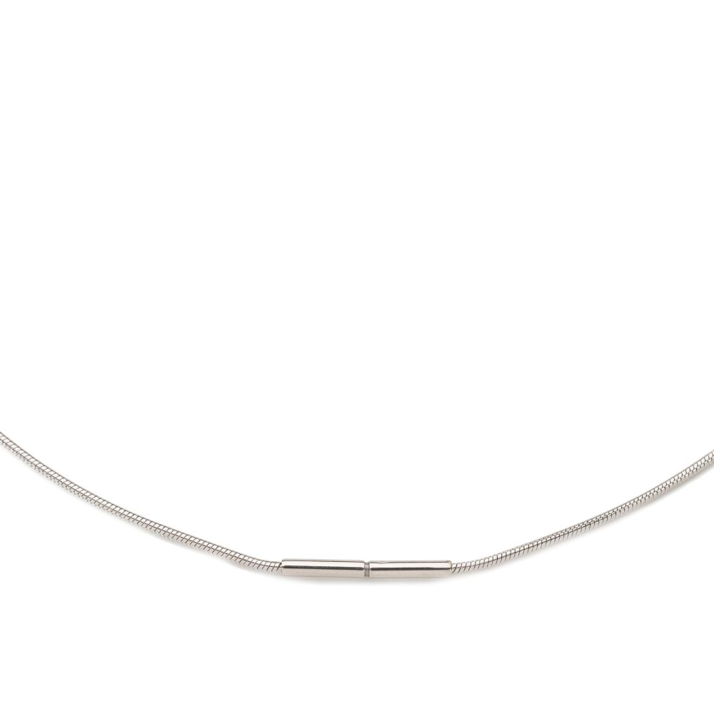 FR Snake collier 1.2mm SS, zilverkleurig.

Levertijd 2-4 dagen.