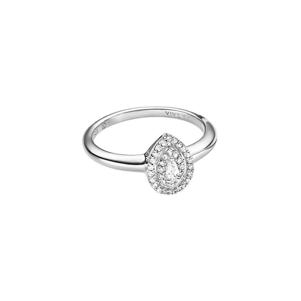 De peervorm op deze ring is prachtig bezet met zirkonia. Een mooie klassieke ring van Viventy.
De ring is maat 54, mocht u interesse hebben in een andere maat neem dan contact met ons op.