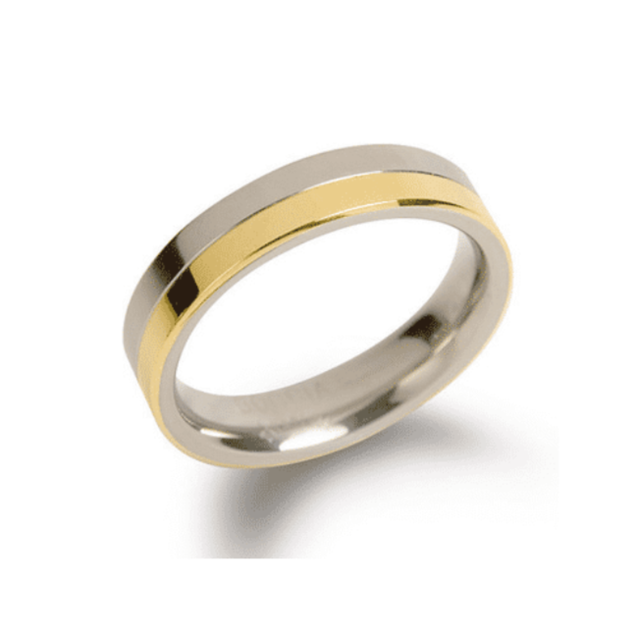 Dit is een ring van het merk Boccia Titanium