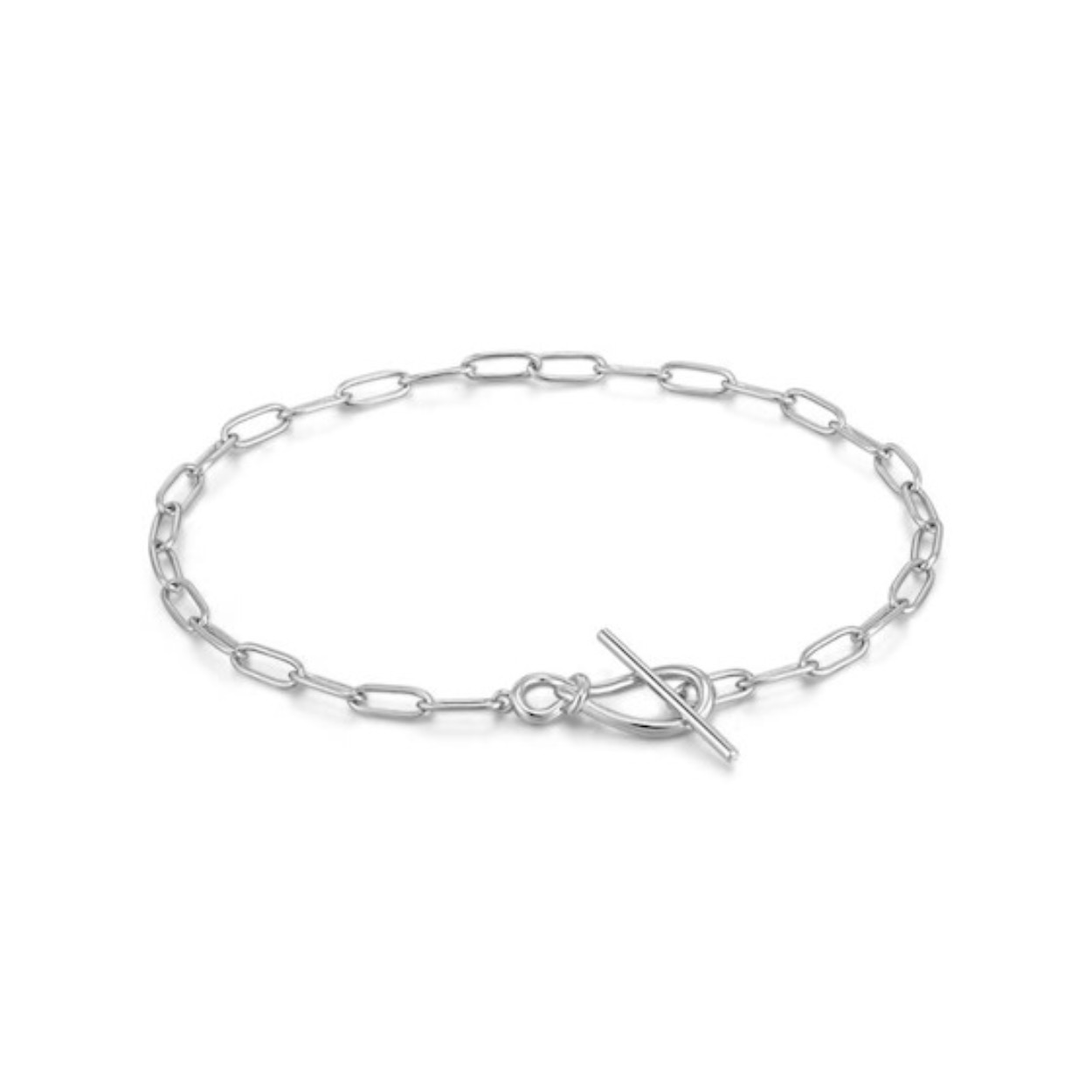 zilveren Ania Haie armband, Silver Knot T Bar