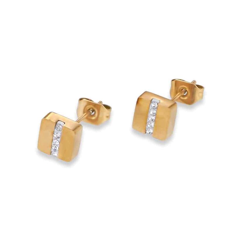 Goud plated stalen oorknopjes met pavékristallen van Coeur de Lion. De oorknopjes zijn makkelijk te combineren met andere sieraden van Coeur de Lion en hebben een diameter van 6 mm. De oorknopjes worden met de hand gemaakt in Duitsland. Coeur de Lion staat bekend om hun uitstekende kwaliteit sieraden.