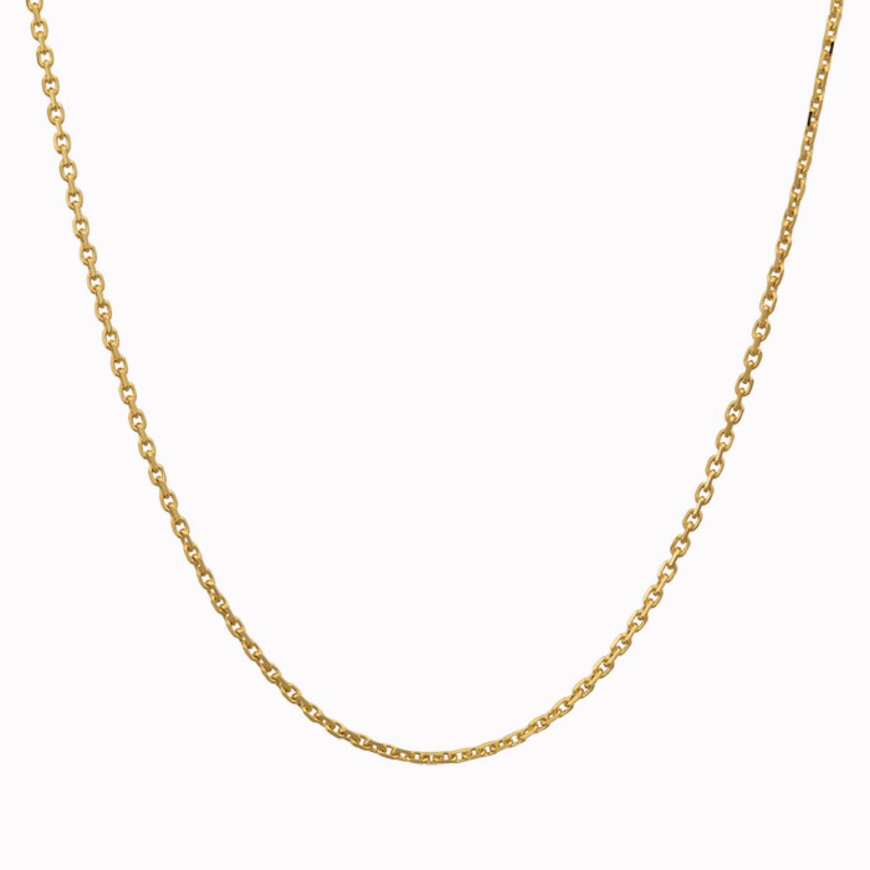 14 Karaat geel gouden anker collier