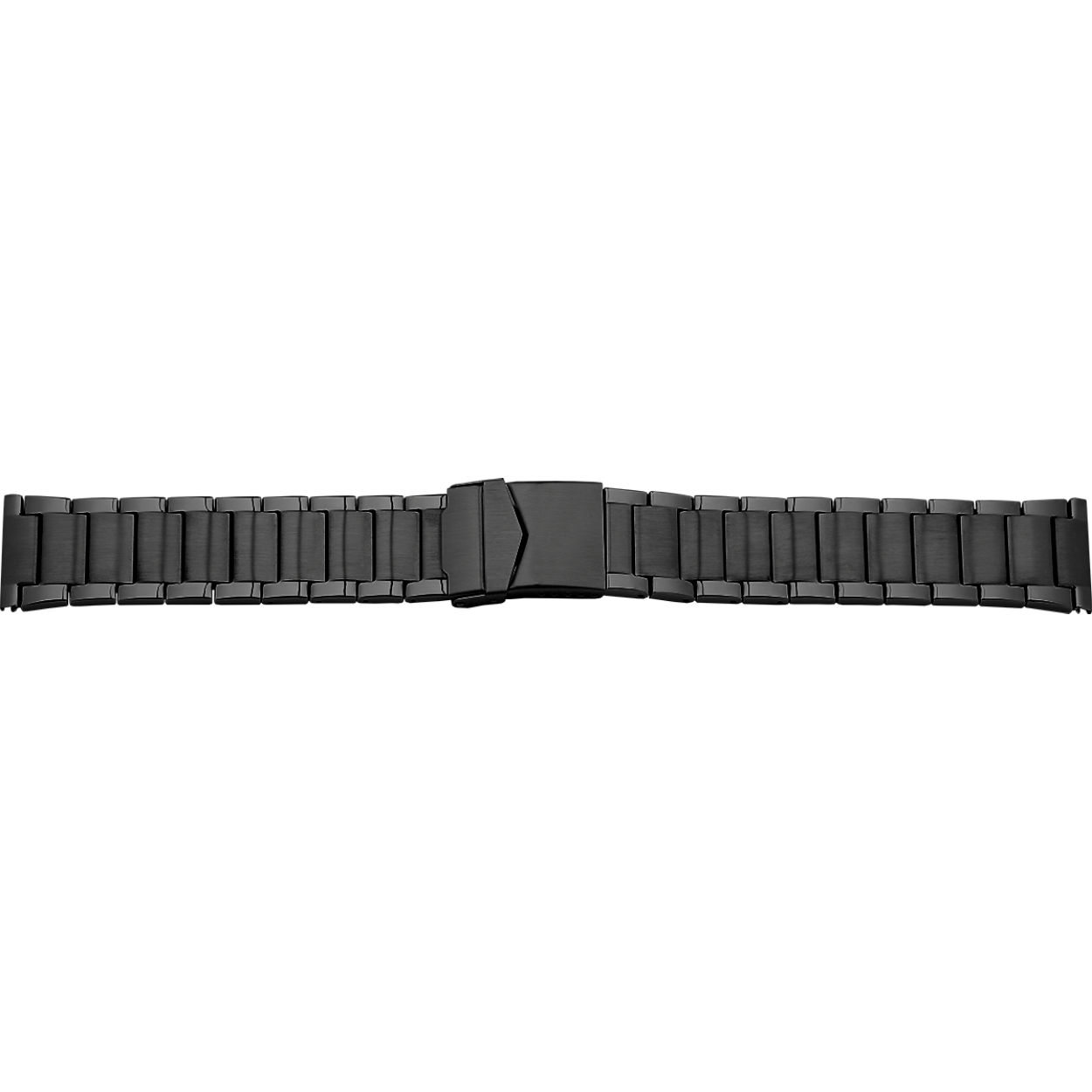 Stalen horlogeband antraciet 24mm