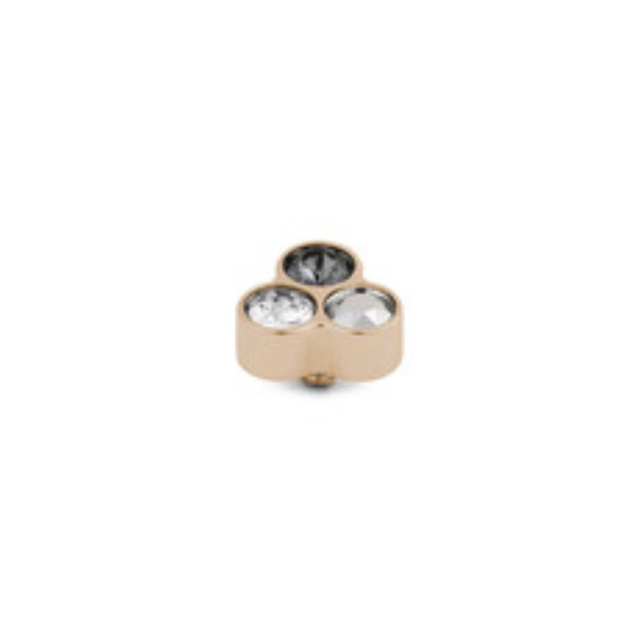 Ton-sur-ton kleuren verwerkt in één Twisted steentje. Het Twisted Trio steentje is voorzien van drie kleine Swarovski steentjes in drie verschillende tinten. Het steentje combineer je gemakkelijk met een Twisted ring, armband, ketting en/of oorbellen.

Levertijd: 1-4 werkdagen