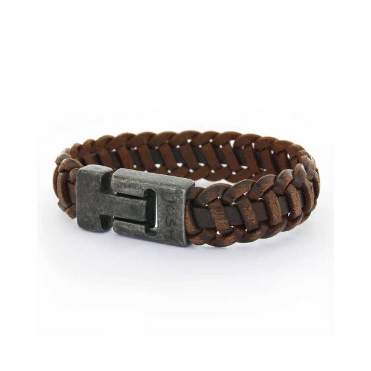 Breedte: 10mm
Lengte: 20.5-22.5cm
Kleur: BROWN
Model: 24905-BRA-S/BROWN VB
De Josh sieraden worden gemaakt van de beste materialen, zo is dit sieraad gemaakt van leer en metaal en verzilverd in de kleur zilverkleurig en zwart.