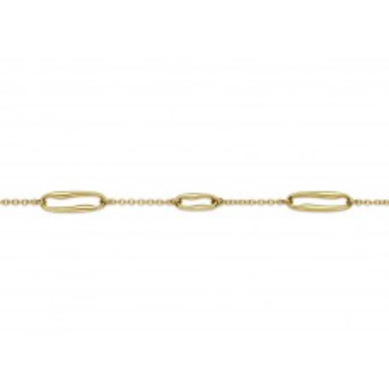 armband geelgoud met open schakel