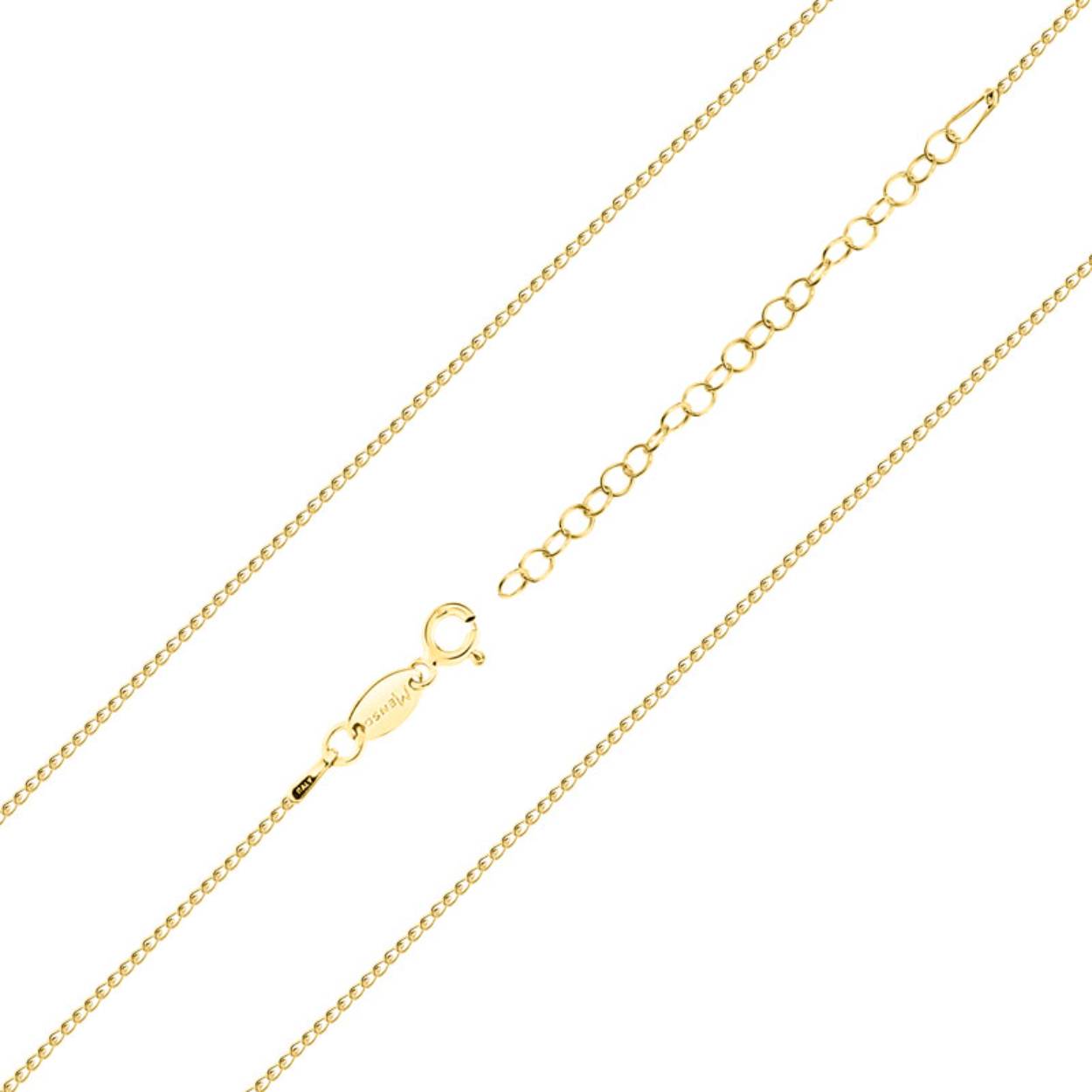 MY iMenso necklace "Forzatina small 1.2mm" (925/1Mgold-plated) 42+5cm