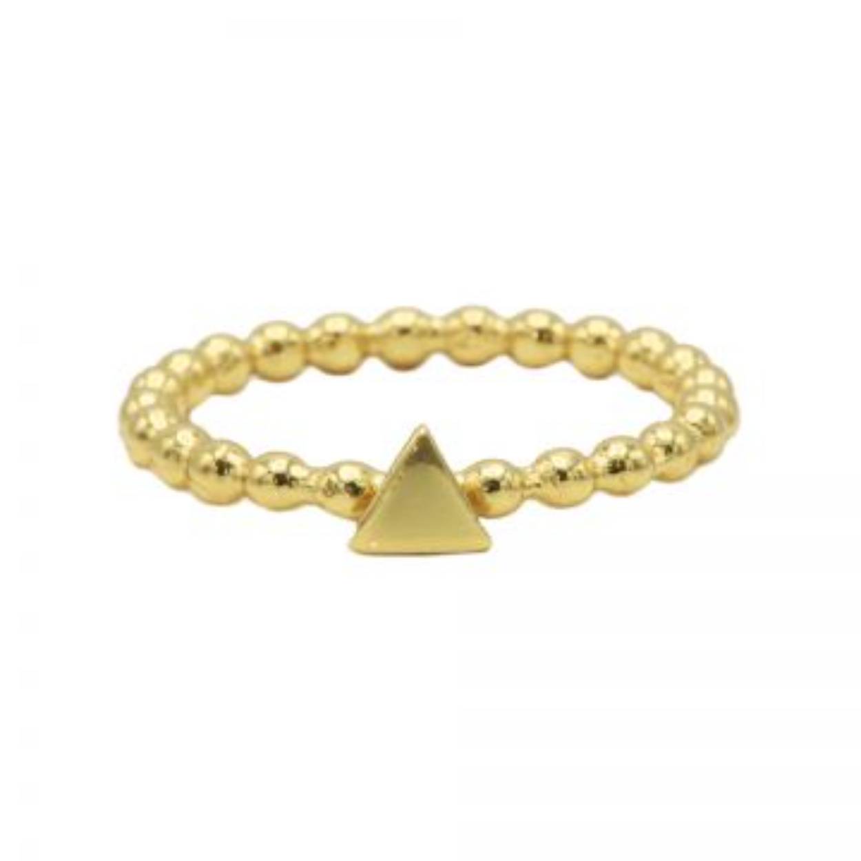 Ring Dots Triangle Goldplated