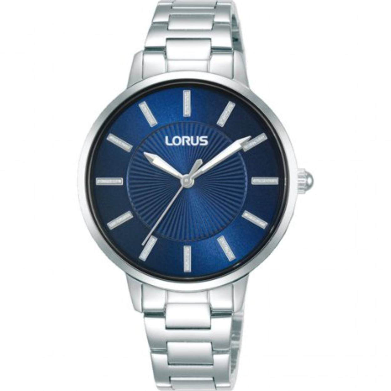 Dit is een dameshorloge van het merk Lorus. Het is een analoog horloge gemaakt van staal. De diameter van de kast is 34 mm mm.
De verdere specificaties van het horloge zijn als volgt:
Kastvorm: rond
Kastkleur: zilverkleurig
Kastmateriaal: staal
Bandbreedte: 11.5 mm
Bandlengte: 216 mm
Sluiting: vouwsluiting met drukker
Wijzerplaatkleur: blauw
Glassoort: hardlex mineraal glas
Waterdichtheid: 5 ATM
Techniek: quartz