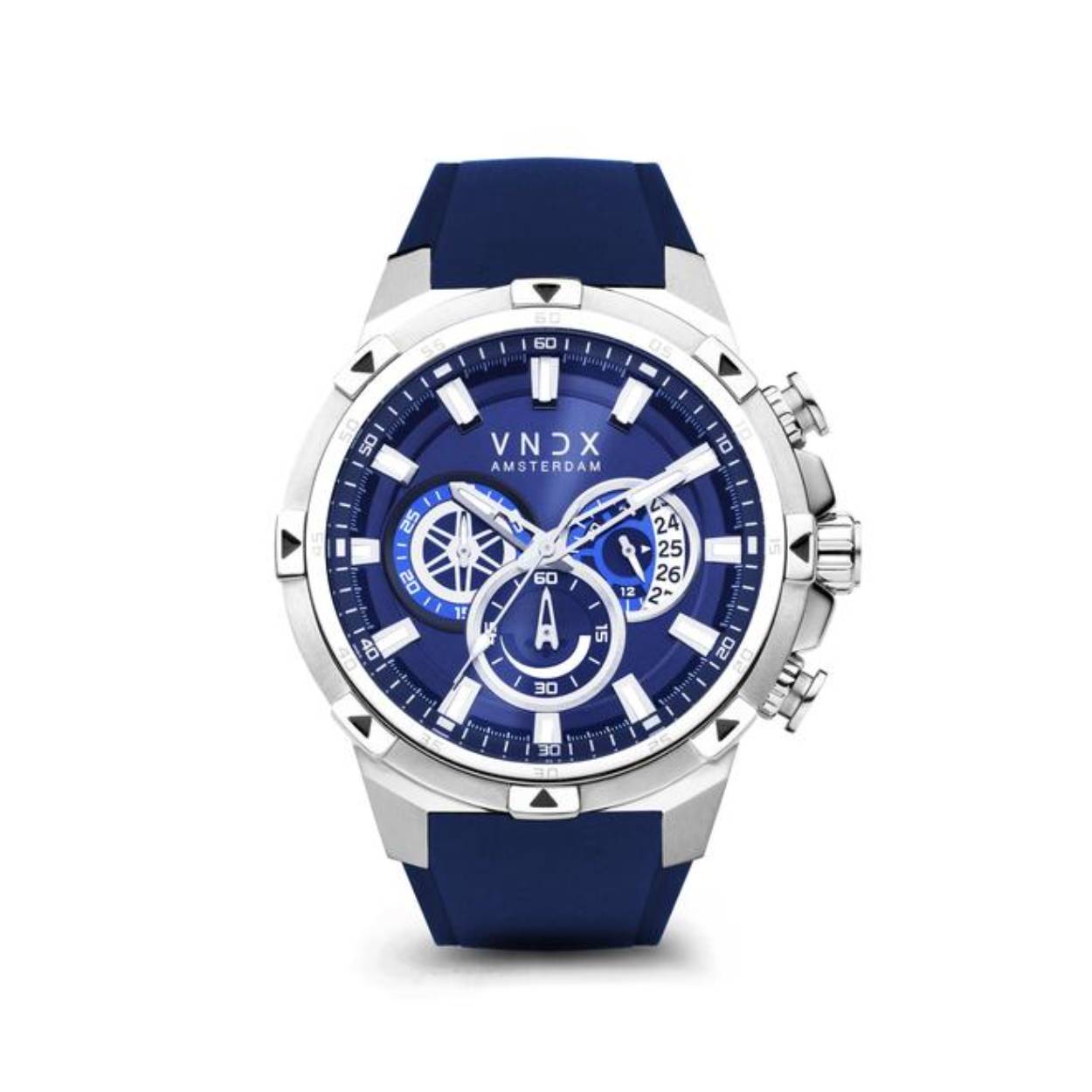 Vndx horloge rubber YOUNG REBEL BIG BROTHER BLUE LS33049-03