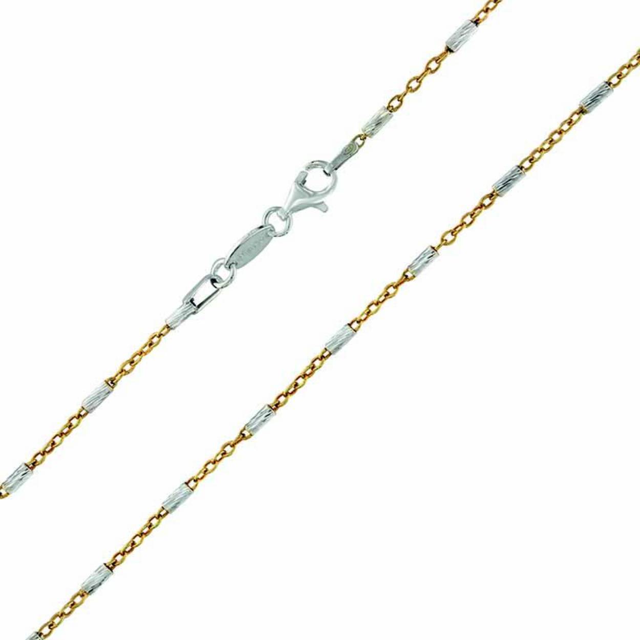 MY iMenso "cilindro" necklace (925/gold-plated E-coat) two tone (choose your size) two tone