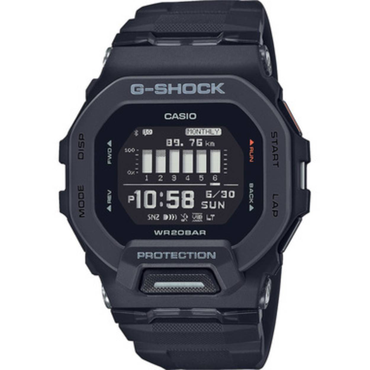 CASIO G-SHOCK GBD-200-1ER G-SQUAD SPORT 49 MM
UITERMATE GESCHIKT VOOR SPORTACTIVITEITEN. MET SMARTLINK VOOR NOTIFICATIES EN TIJD