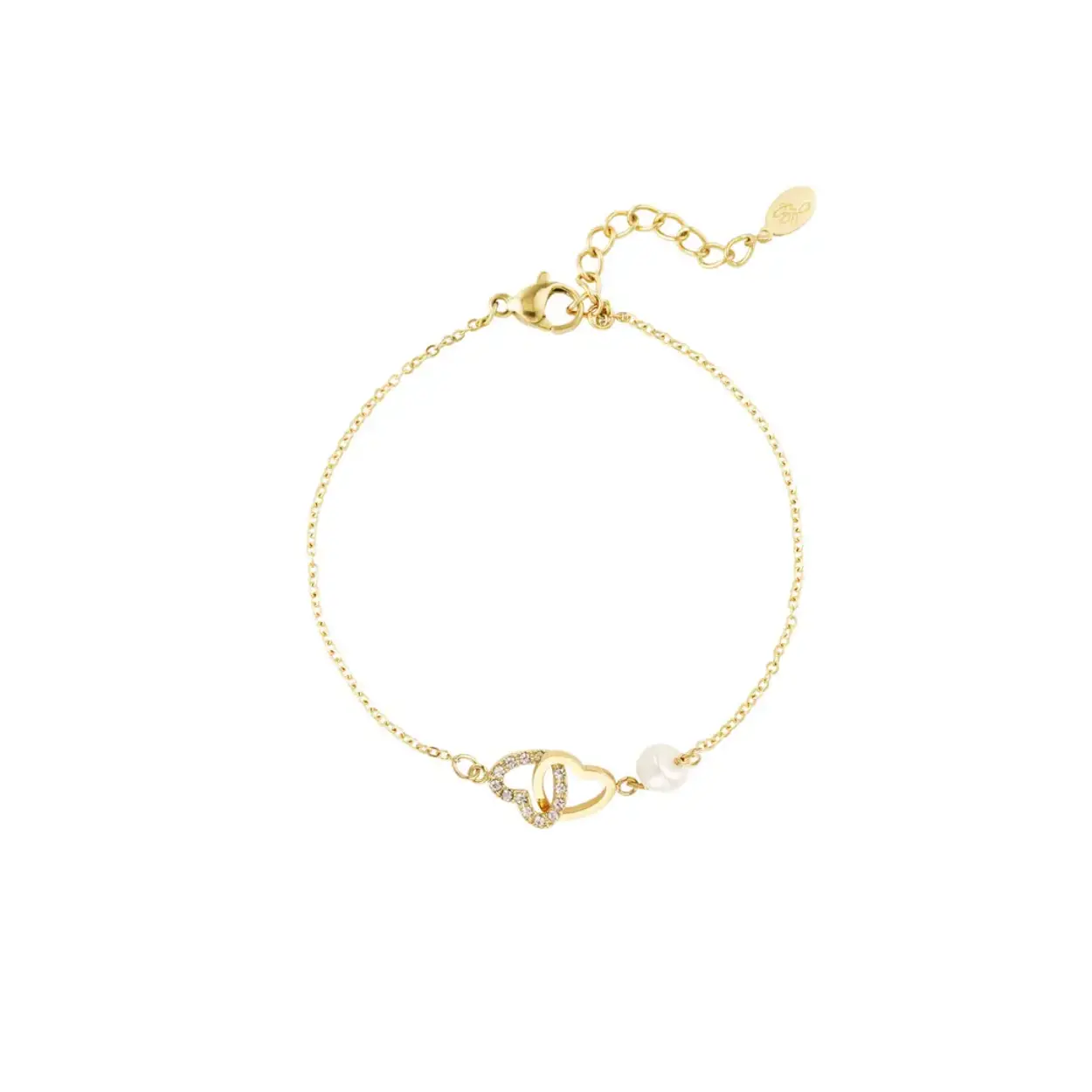 Bracelet forever hearts - Gold Color Stainless Steel