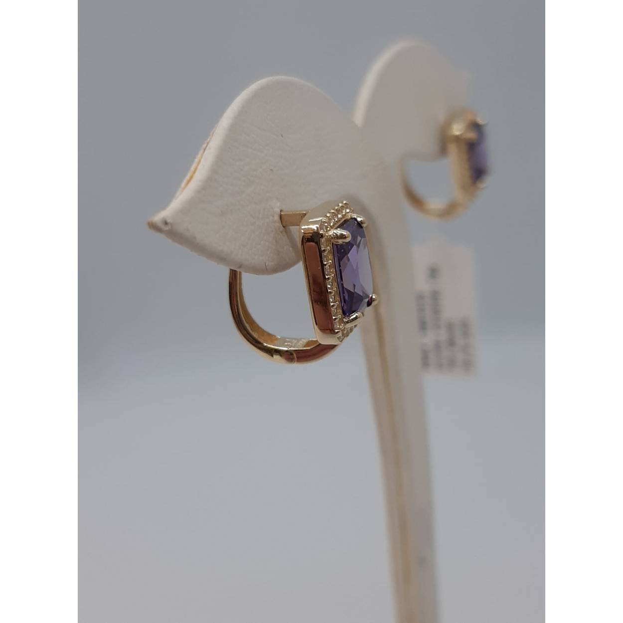 gouden oorbellen 14k met stenen