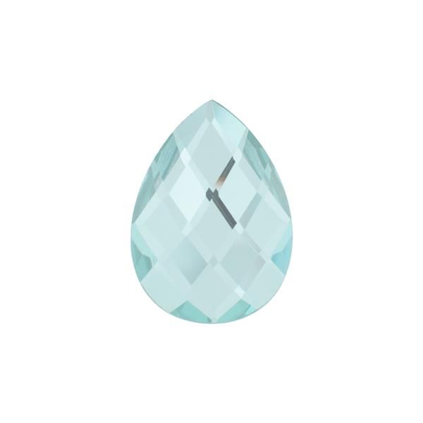 Insigne blue mirror glass facet druppel maat 25
