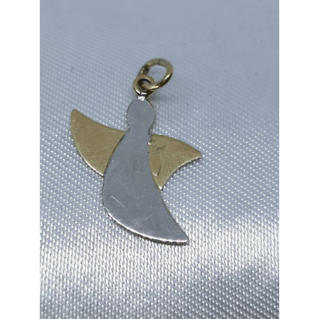18 Karaat bi-color Engel hanger