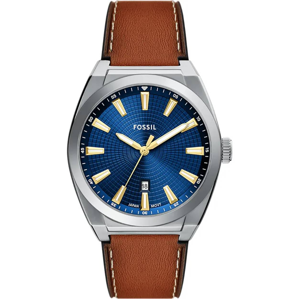 Dit Fossil horloge heeft een kast gemaakt van Roestvrijstaal met een diameter van 42 mm en is voorzien van een leren band. In de kast bevindt zich een Miyota kwaliteitsuurwerk en is afgewerkt met Mineraalglas.

Het horloge is 5ATM. Dit betekent dat het horloge geschikt is om mee te douchen. Verder wordt het horloge geleverd met 2 jaar garantie.