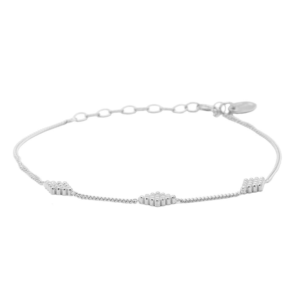Karma armband Diamond Shape Dots Silver KAR-94106