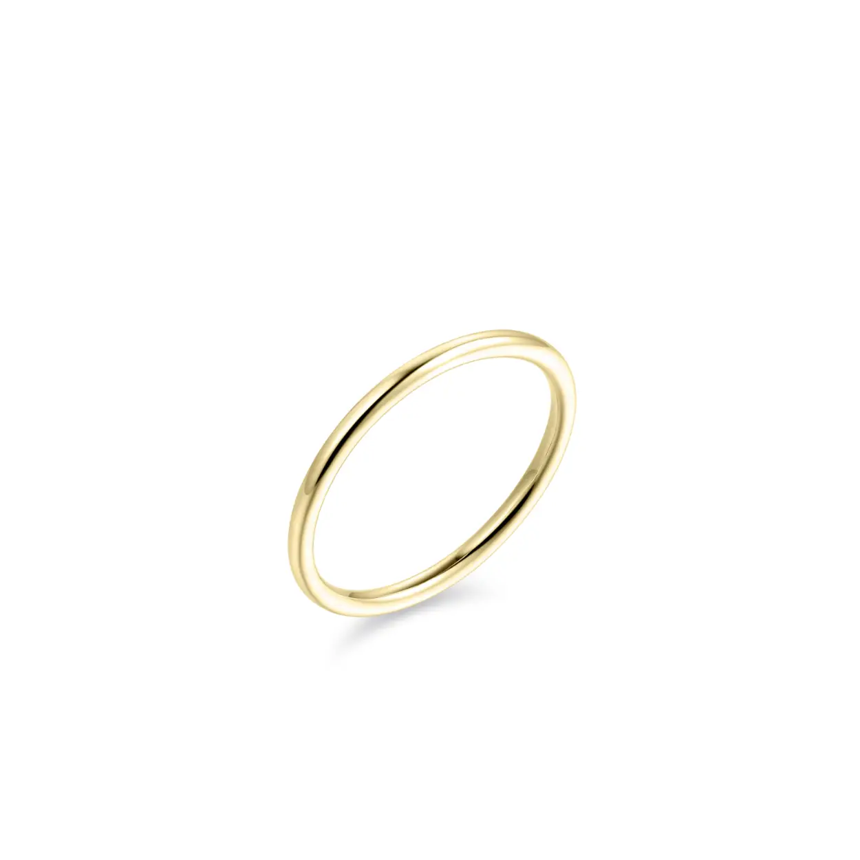 Ring 14karaat geel goud effen