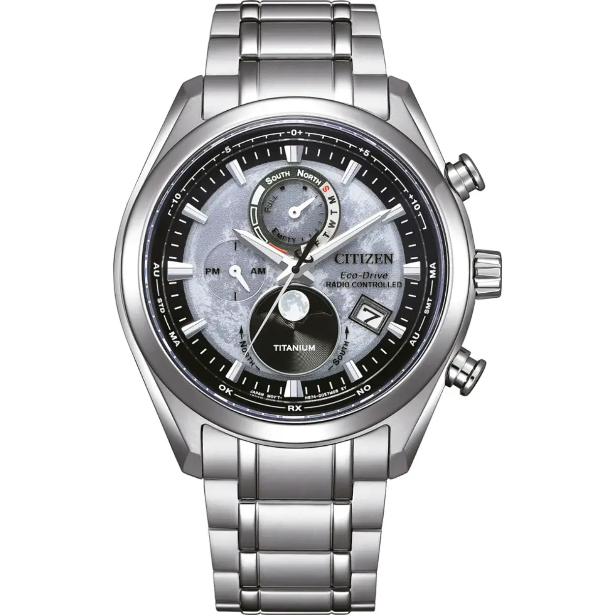 Dit Citizen horloge heeft een kast gemaakt van Super Titanium met een diameter van 43 mm en is voorzien van een Titanium band. In de kast bevindt zich een Citizen kwaliteitsuurwerk en is afgewerkt met Saffierglas