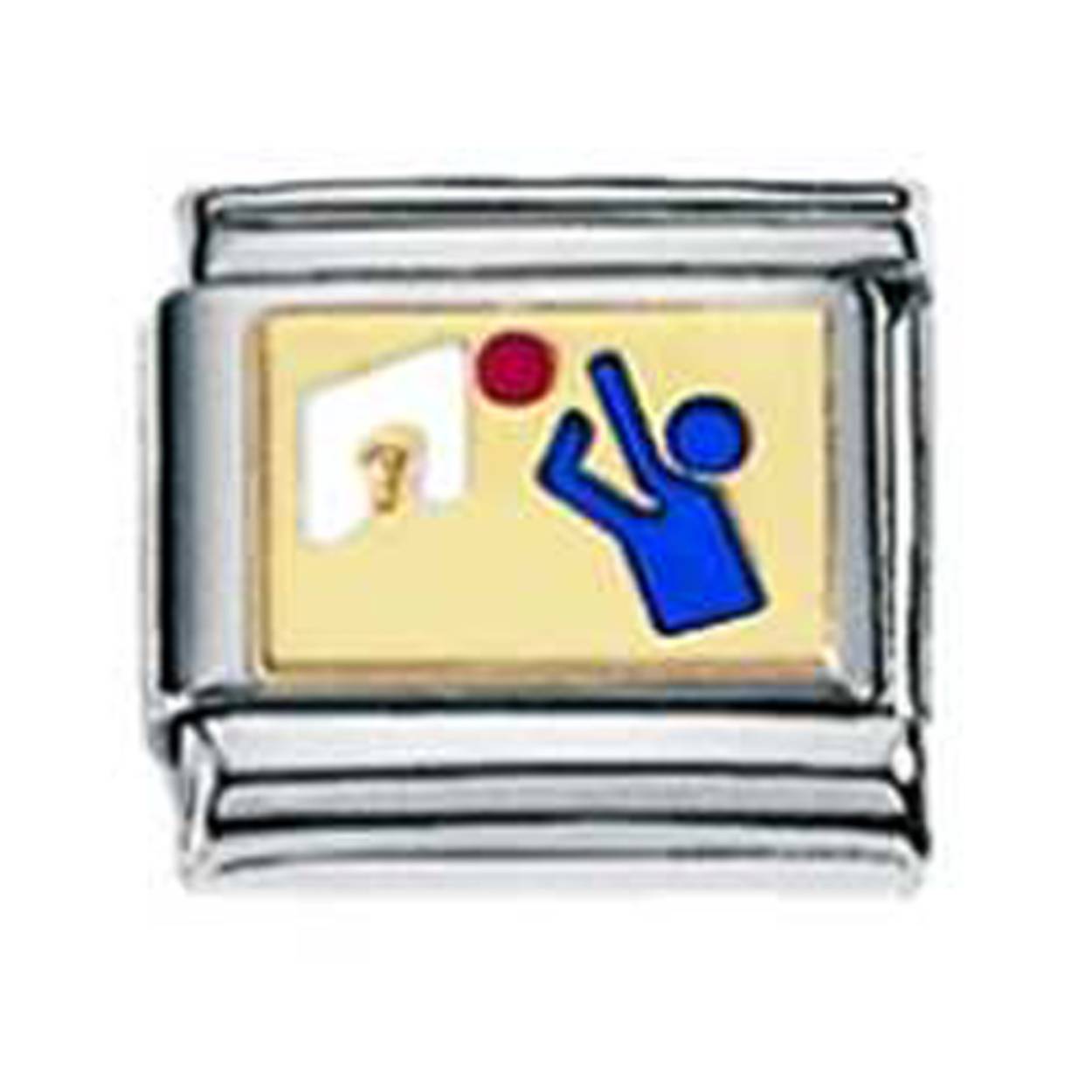 Zoppini edelstaal - 9mm - sporten basketbal gravure