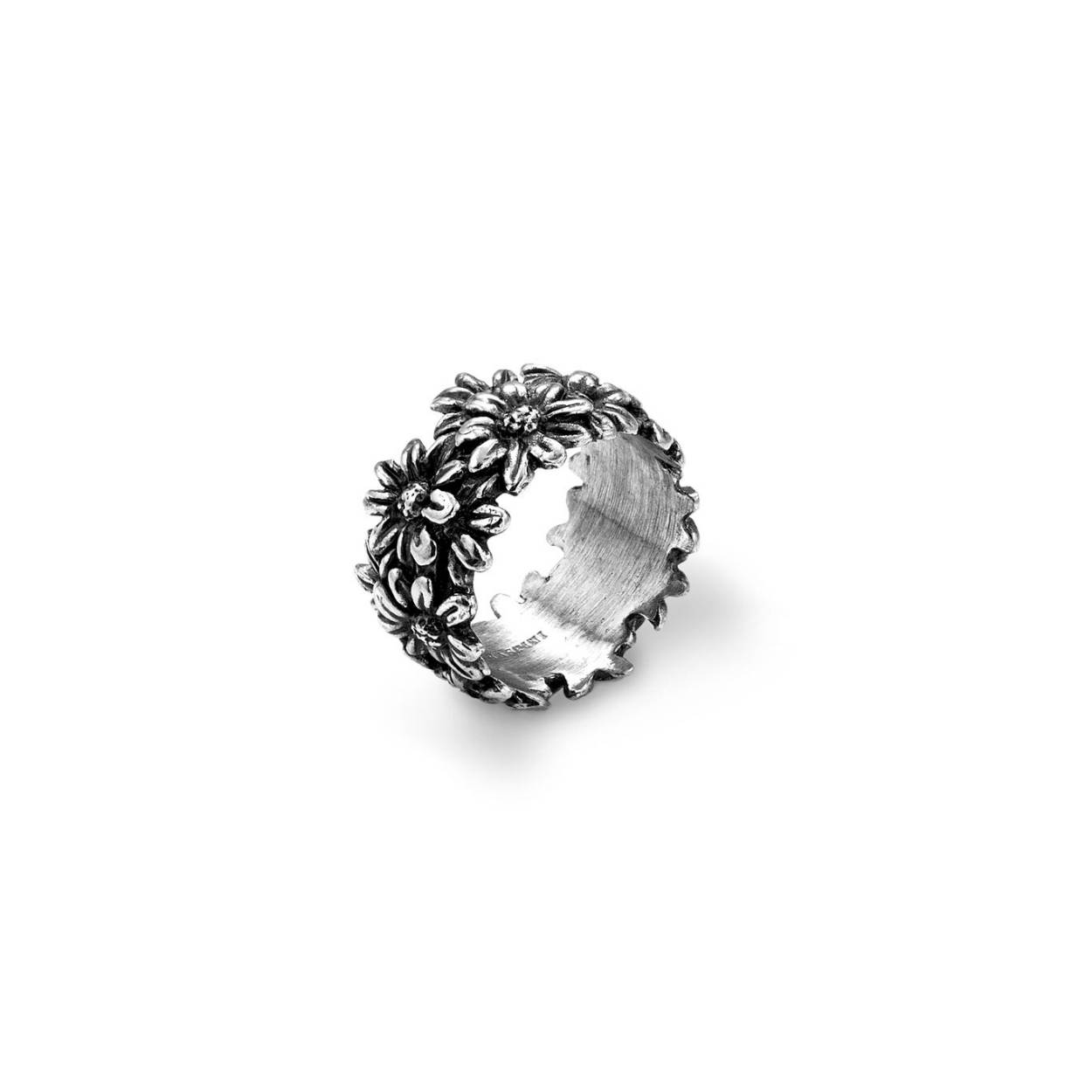 Giovanni Raspini zilveren ring Daisies