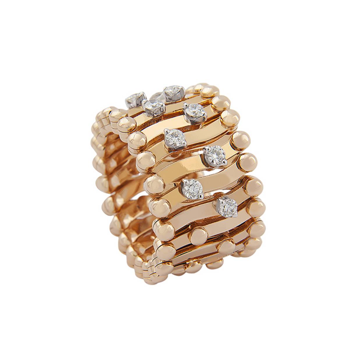 Ring/armband SRB1492MH4RGWD, rose goud, diamant